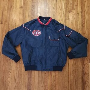 STP Vintage Jacket Mens Size S / M Full Zip Windbreaker Tony Cano RARE